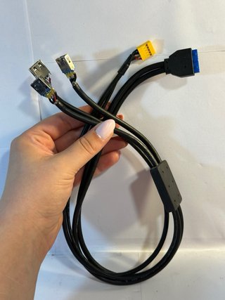 Cable USB 3.0 19 pines a 2 USB A