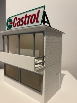 Miniatura Edifício Escala 1:32 Castrol