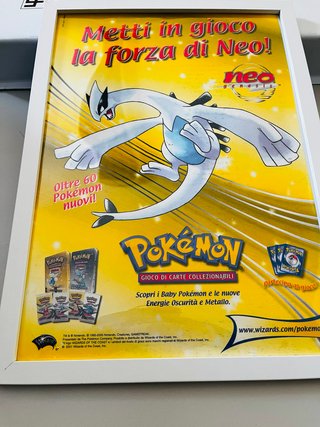 Pubblicità Pokemon Neo Genesis Lugia Incorniciata