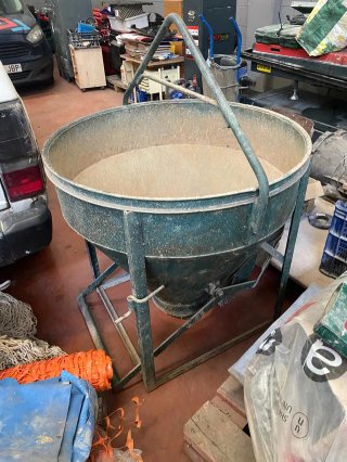 Cubilote para hormigón