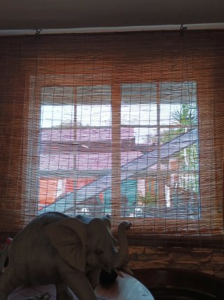 Cortinas de bambú 2 unidades