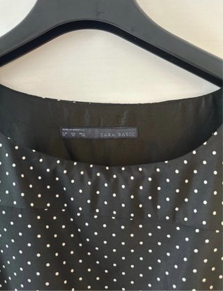 Vestito Zara a pois nero
