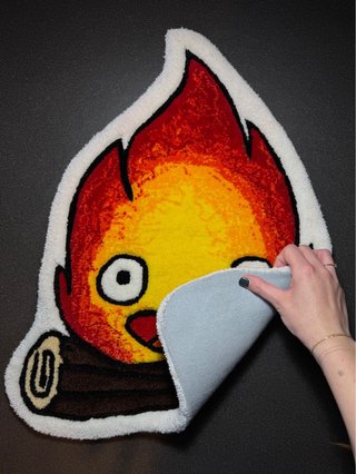 Tappeto tuftato Calcifer