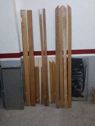 Puerta blindada madera