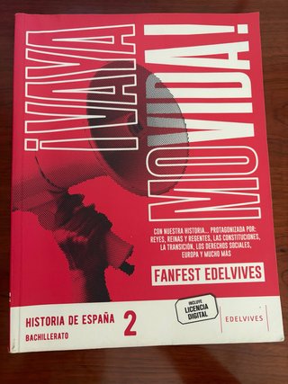Libro Historia de España 2 bachillerato Edelvives