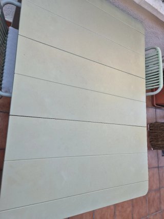 Set de muebles de jardín. Mesa y 6 sillas