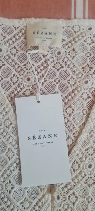 Blusa Sezane Talla XS Encaje