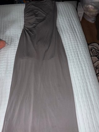 Vestido largo fiesta gris Talla M-L