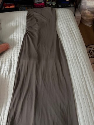 Vestido largo fiesta gris Talla M-L