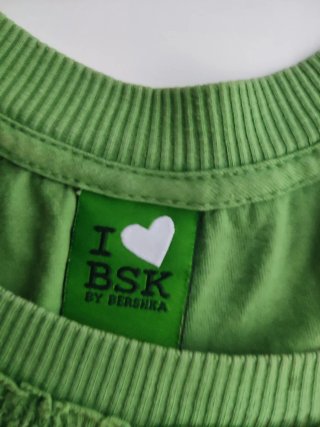 Camiseta verde BSK algodón