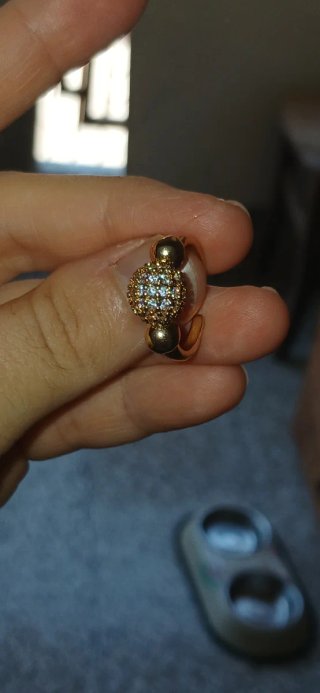 Anello oro 18k con zirconi