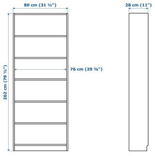 Scaffale Billy IKEA Bianco