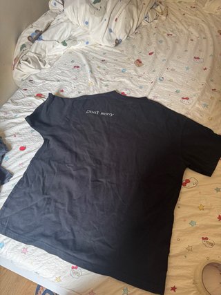 Camiseta Negra DONT WORRY Talla XL