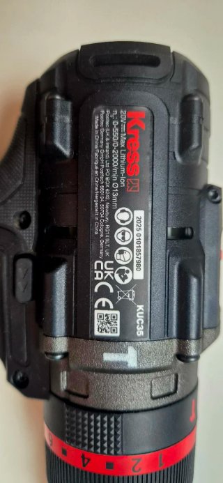 Taladro percutor KRESS KUC35B 20V 150Nm.