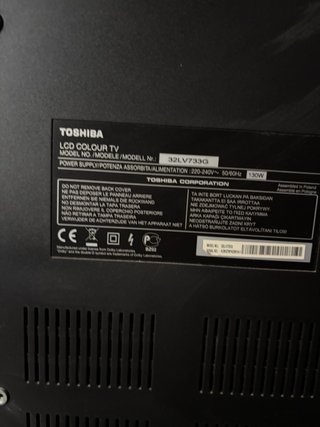 Televisión Toshiba 32 Negra