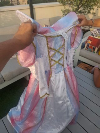 Disfraz Princesa Unicornio Talla 5- 8 y zapatos