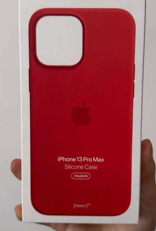 Funda iPhone 13 Pro Max Silicona Nectarine MagSafe