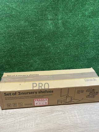 Set di 3 scaffali in legno NATURE SUPPLIES