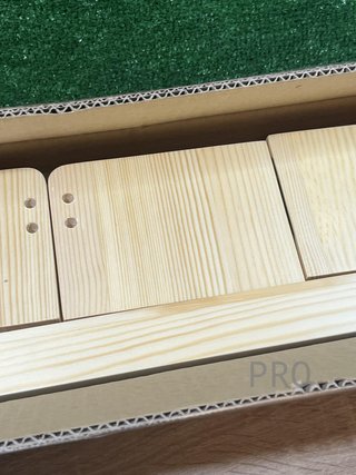 Set di 3 scaffali in legno NATURE SUPPLIES
