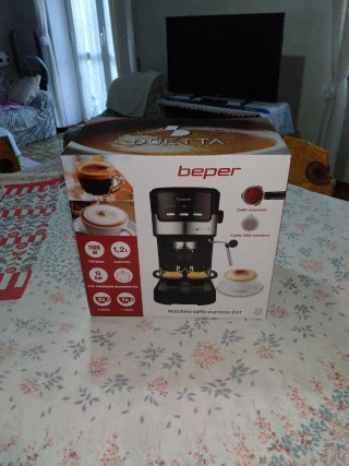 Macchina caffè espresso Beper 2in1