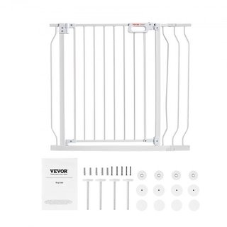 Puerta para Bebés, 29.5"-37" Extra Ancha, 30" Alta, Puerta para Perros para Escaleras, Puertas y Casa, Puerta para Niños de Fácil Paso con Cierre Automático, Puerta de Seguridad para Mascotas con ...