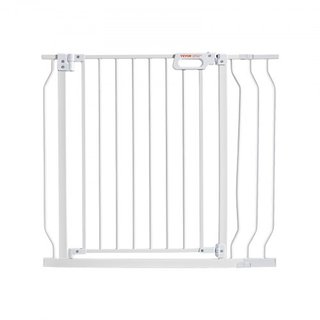 Puerta para Bebés, 29.5"-37" Extra Ancha, 30" Alta, Puerta para Perros para Escaleras, Puertas y Casa, Puerta para Niños de Fácil Paso con Cierre Automático, Puerta de Seguridad para Mascotas con ...