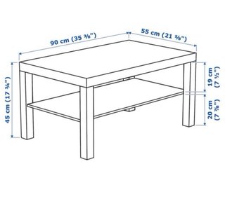 Tavolo da centro bianco IKEA