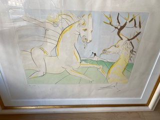 Litografía Dali Enmarcada. Colección bestiario