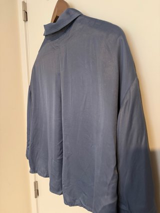 Camisa Zara azul tamanho XS