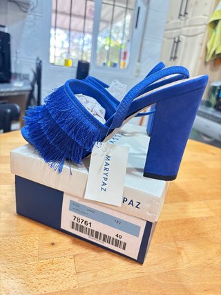 Sandalias Marypaz Azul Talla 40