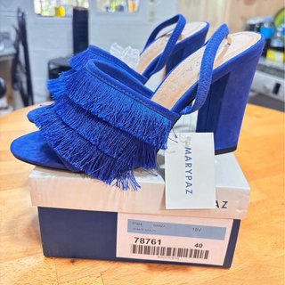 Sandalias Marypaz Azul Talla 40