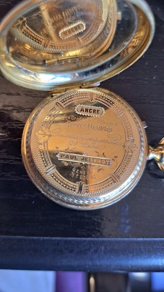 Reloj Bolsillo Antiguo Paul Jeannot Paris