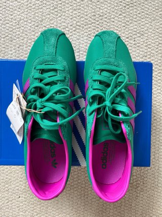 Zapatillas Adidas Tokyo Retro Verde/Rosa Talla 39