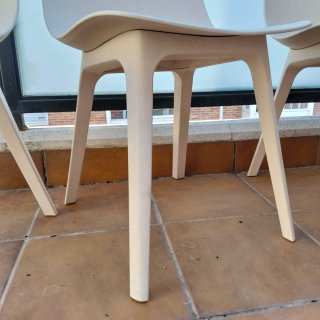 Set 4 Sillas Comedor/Cocina/Terraza color Beige
