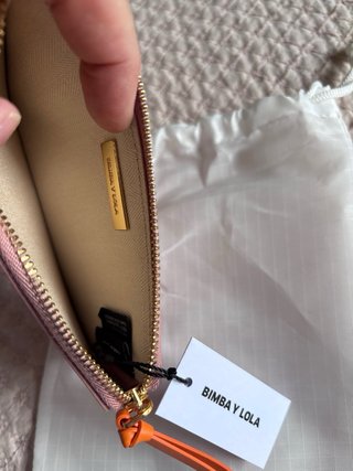 Cartera Tarjetero Bimba y Lola Rosa Naranja