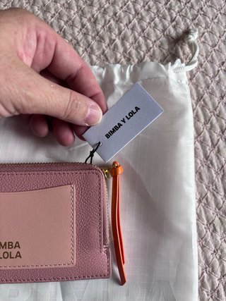 Cartera Tarjetero Bimba y Lola Rosa Naranja