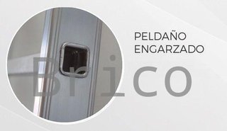 Escalera Aluminio 3x19 - 5+5+5 M - 80x25mm