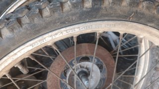 Llanta delantera 21 Derbi Puch con disco o tambor