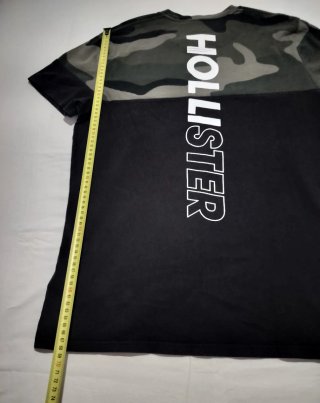 Camiseta Hollister Camuflaje Negra Talla L