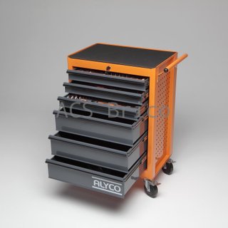 Carro Herramientas 6 Cajones 235 Herramientas Alyco Orange 171165