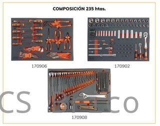 Carro Herramientas 6 Cajones 235 Herramientas Alyco Orange 171165