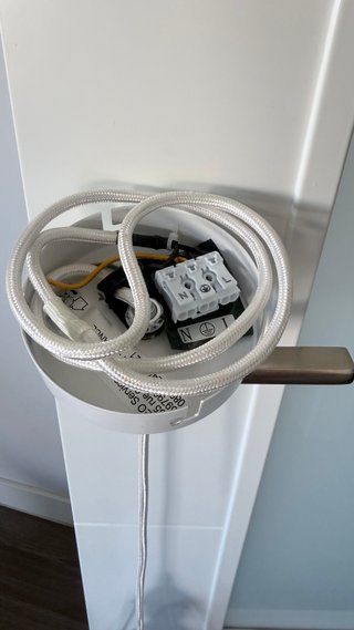 Lámpara colgante geométrica blanca