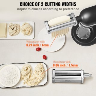 Set 3 Rulli Sfogliapasta KitchenAid Acciaio Inox