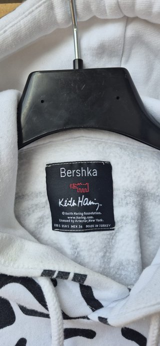 Sudadera Bershka Keith Haring Blanca