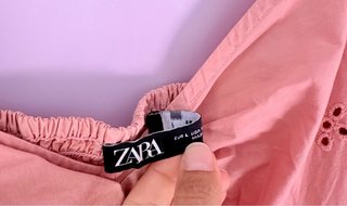 Mini abito Zara volant rosa