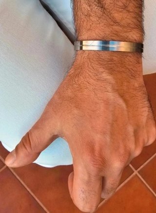 Pulsera Acero Hombre Multicolor