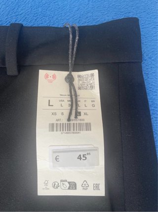 Pantalones Zara Negros Anchos