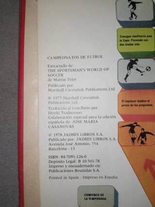Libro campeonatos mundiales de fútbol