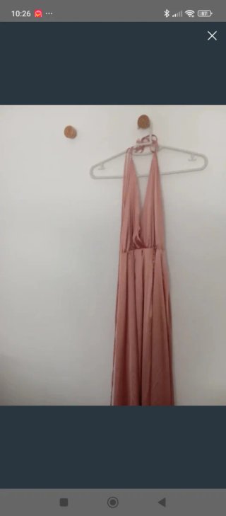Vestido fiesta verano mujer rosa S