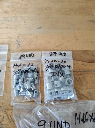 Casquillos autorroscantes INOX (varios tamaños)